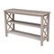International Concepts Rectangle Hampton Console Table, 48 W, 16 L, 30 in H, Wood, Washed Gray Taupe OT09-70S - alternate 5